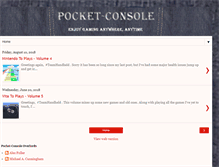 Tablet Screenshot of pocket-console.com